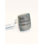 Ring with labradorite 36.79 ct, 925 silver, Gemporia certificate