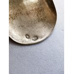 Ryszard Stroinski Bangle bracelet, sterling silver 830 plant motif
