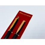 Pair of Ballograph pens with tray
