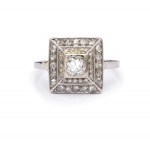 Diamond ring, 1930s.