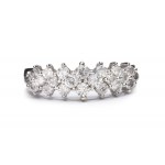 Ring with diamonds, 2nd half of 20th century.