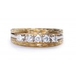 Ring with diamonds, 2nd half of 20th century.