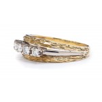 Ring with diamonds, 2nd half of 20th century.