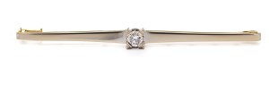 Brooch with diamond, 2nd half of 20th century.