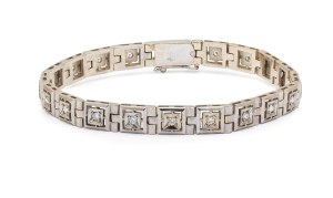 Bracelet with diamonds, 2nd half of 20th century.
