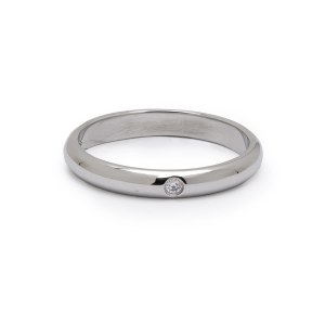Cartier, Obrączka z brylantem, Cartier, Francja, pocz. XXI w.