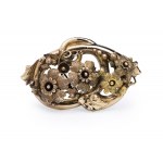 Biedermeier brooch, circa mid-19th century.