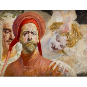 Jacek Malczewski (1854 Radom - 1929 Kraków), Autoportret dantejski, 1915