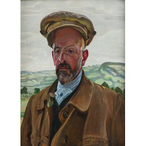 Jacek Malczewski (1854 Radom - 1929 Kraków), Autoportret w kaszkiecie (Autoportret), 1920
