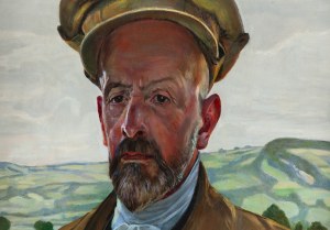 Jacek Malczewski (1854 Radom - 1929 Kraków), Autoportret w kaszkiecie (