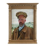 Jacek Malczewski (1854 Radom - 1929 Kraków), Autoportret w kaszkiecie (Autoportret), 1920