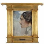 Jacek Malczewski (1854 Radom - 1929 Kraków), Profil kobiecy (Główka), 1902