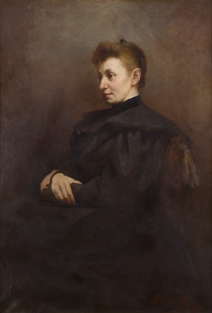 Włodzimierz Tetmajer (1862 Harklowa - 1923 Kraków), Portret Celiny z Libeltów Łepkowskiej
