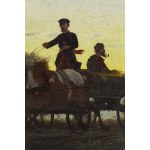 Włodzimierz Łoś (1849 Sławuta - 1888 Monachium), Zaprzęg na drodze, 1882