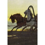 Włodzimierz Łoś (1849 Sławuta - 1888 Monachium), Zaprzęg na drodze, 1882