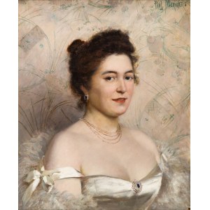 Paweł Merwart (1855 Marianówka - 1902 Saint-Pierre), Dama w sukni balowej