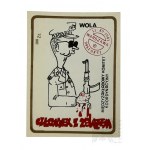 PRL, 1986 r. - Dwie Grafiki NSZZ Solidarność: Karykatury Wojciech Jaruzelski, Piąta Rocznica Wprowadzenia Stanu Wojennego