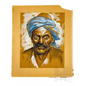 Nieznany Artysta (B. Kandys?) - “Portret Mężczyzny W Turbanie”