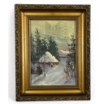 Z. Szubko (20th century) - Painting Winter in the Mountains (1934), Oil on Canvas.