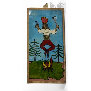 Artiste inconnu (XXe siècle) - Painting Uphill Like Janosik, Acrylique sur verre