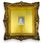 19th century, United Kingdom - William Henry Hunt (?) (1790-1864), "Portrait of a Man," Pencil on Paper/Porcelain(?).