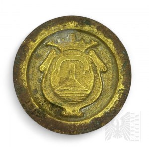 Uruguay (?) - Metal Poster with Coat of Arms of Montevideo Escudo de Armas de Montevideo.