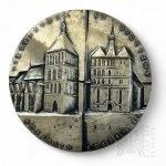 III RP, 1991. - PTAiN Commemorative Medal John Paul II, Bishop Ignacy Jeż / Pilgrimage to the Fatherland Koszalin-Kołobrzeg; Silver Bronze.