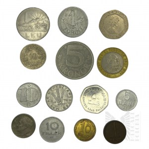 For the Last Penny...Set of Coins From the World Great Britain, Czechoslovakia, Hungary, United States, Ukraine