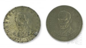 People's Republic of Poland - Two 10 zloty coins, Marceli Nowotko