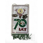 PRL - Pennant of 70 Years of the Polish Hunting Association.