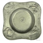 Fish, Frogs and Crayfish (But Where Frogs?) - Two Metal Saucers