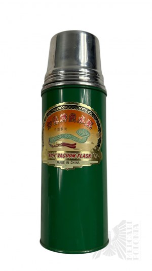Lata 60-90 XX w. - Dwa Chińskie Termosy Próżniowe Jin Ding i Yu-Yi Vacuum Flask