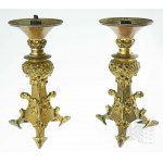 19th Century - Giant Neo-Gothic Bronze Candlesticks