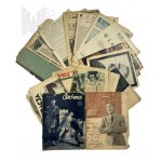 Second Polish Republic-PRL - Large Press Collection: Daily Courier, Wiarus and Others; Photocopy of "Lviv" Password, Military Encyclopedia. Vol. 4, Rifle - Lehmann, edited by Otto Laskowski, Warsaw 1934.