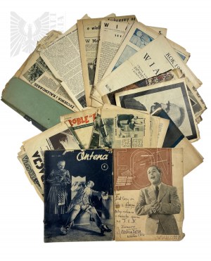 Second Polish Republic-PRL - Large Press Collection: Daily Courier, Wiarus and Others; Photocopy of 