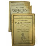 II RP, 1929 r. - Książka Jan Kochanowski, “Wybór Poezyj”, oprac. Stanisław Adamczewski, Cz. I-II; Warszawa : Instytut Wydawniczy Bibljoteka Polska