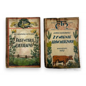 II RP, 1927/1928 r. - Dwie Książki “Żywienie Krów Mlecznych”, “Pastwiska Kulturalne”; wyd. Centralne Towarzystwo Rolnicze