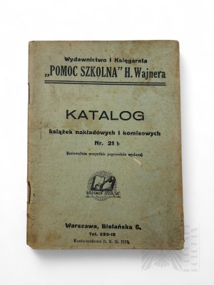 II RP, 1928. - Knižní katalog oběžných a objednaných knih 