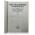1990 r. - Livre en deux volumes Aleksander Brückner, Karol Estreicher, Encyklopedia Staropolska, Varsovie : Państwowe Wydawnictwo Naukowe ; Réimpression de l'édition en deux volumes de 1937, publiée par la librairie Trzaska, Evert et Michalski ; Volumes
