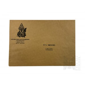 People's Republic of Poland, 1980. - Paper Envelope with Club Emblem and Overprinted Guardian Sports Club Wybrzeże. Gdansk