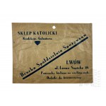 II RP - Paper Bag Catholic Shop Konfekcja, Galanteria Bracka Spółdzielnia Spożywców Lviv