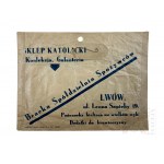 II RP - Paper Bag Catholic Shop Konfekcja, Galanteria Bracka Spółdzielnia Spożywców Lviv