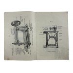 Vers 1913. - Livret Handbook for the Use of Singer Central Bobbin F., Class 1l5 for Domestic Use (Manuel pour l'utilisation de la canette centrale Singer F., classe 1l5 pour un usage domestique) ; Sarcolan Drug Leaflet (Dépliant sur les médicaments Sarc