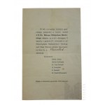 1916, Piotrkow - Printed Invitation for pp. Plucinski, Meeting with Bp. Władysław Bandurski