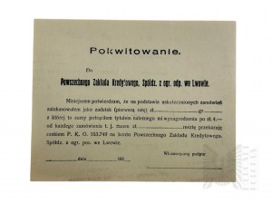 II RP - potvrzení o přijetí univerzálního úvěru, CooperativeZ O. O. ve Lvově