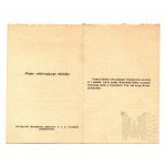1914, Lviv - Annual Ticket of the Society of Friends of Fine Arts in Lviv