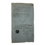 1810, Rydzyna (Reisen, Duchy of Warsaw) - Insurance document, Signature of the Mayor.