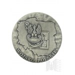 III RP - Warsaw Mint, Minister of National Defense Commemorative Medal, Silver-plated (?).
