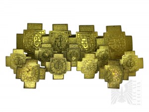 Set of Brass Crosses Poland Fighting