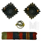 PSZnZ Miniature Armoured Shoulder, Medal and Star Barebones for the 1939-1945 War and Two British Officer